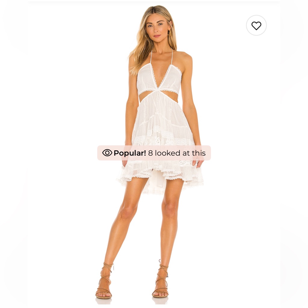 Like New. Rococo Sand Ame White Mini Dress
